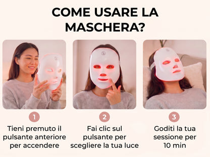 Masque facial LED 7 couleurs