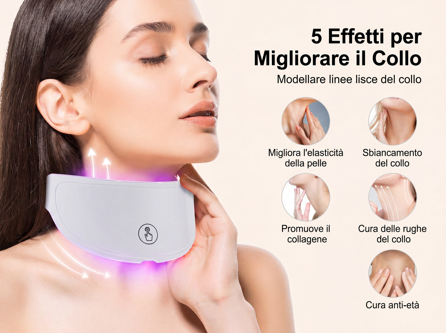 Masque LED pour le cou 7 couleurs